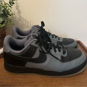 Nike Air Force 1 Low ID Grey Black Sneakers Mens Size 13 CT7875 994
